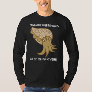 Camiseta Sepia Para Mujeres Mamá Criatura Marina Animal
