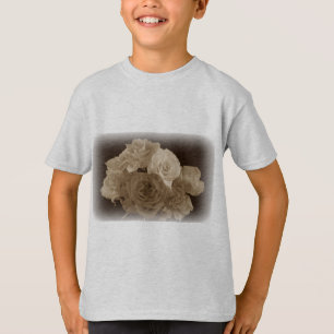 Camiseta Sepia Rose Bouquet