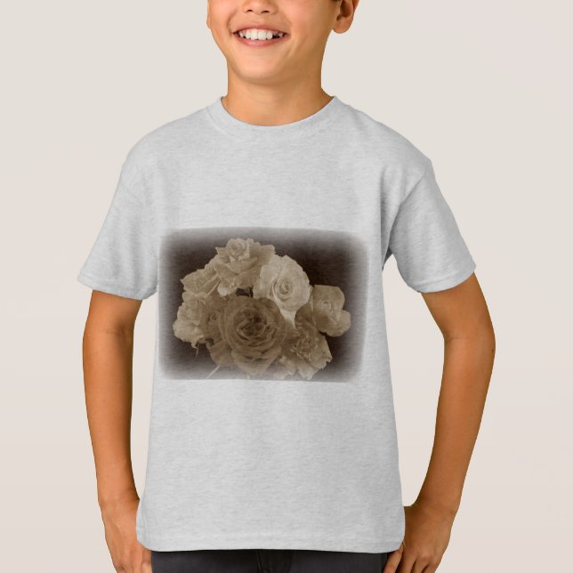 Camiseta Sepia Rose Bouquet (Anverso)
