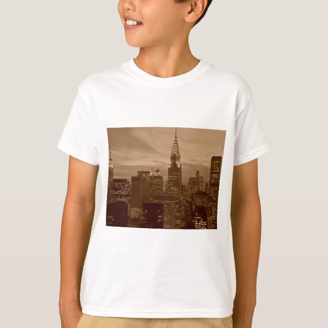 Camiseta Sepia Tone New York (Anverso)
