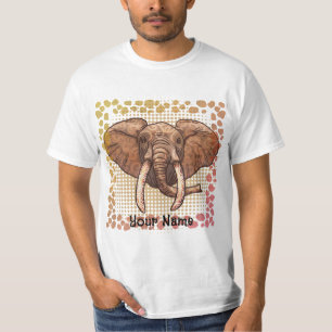 Camiseta Sepia Tribal Elephant