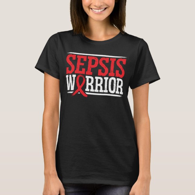 Camiseta Sepsic Sucks Sepsis Warrior Sepsis Awareness 1 (Anverso)
