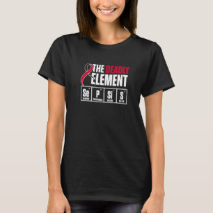 Camiseta Sepsis Awareness Element Warrior Survivor Support