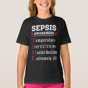 Camiseta Sepsis Awareness T.I.M.E. Guide