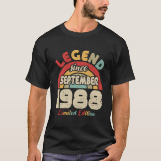 Camiseta September 1988 Legend Since September 1988