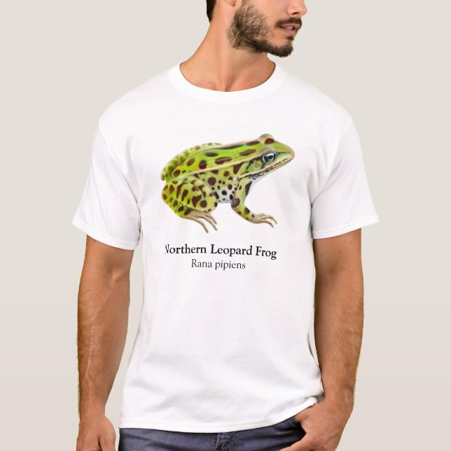 Camiseta septentrional de la rana de leopardo (Anverso)