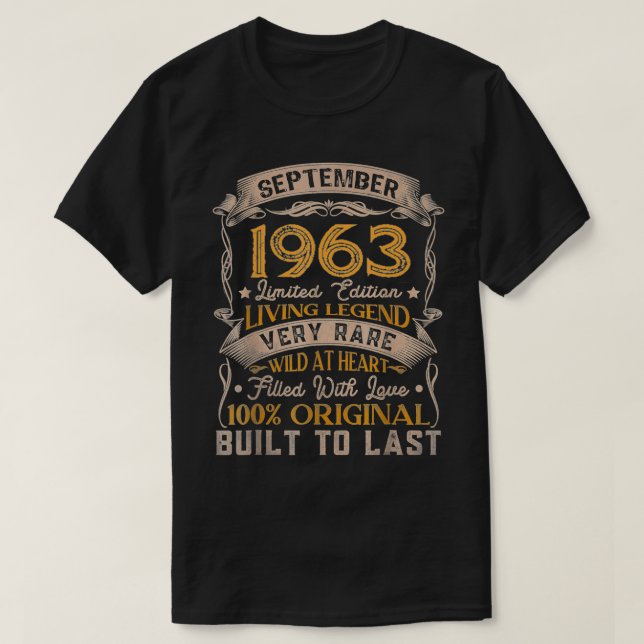 Camiseta SEPTIEMBRE 1963 Edición limitada  (Diseño del anverso)