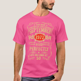 Camiseta Septiembre 1972 La leyenda del mito del hombre de 