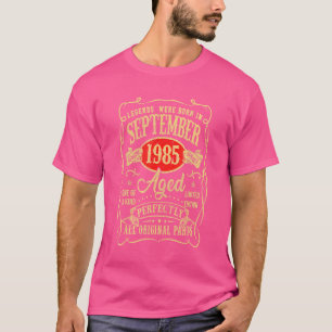 Camiseta Septiembre 1985 37º cumpleaños 37 años Hombres muj