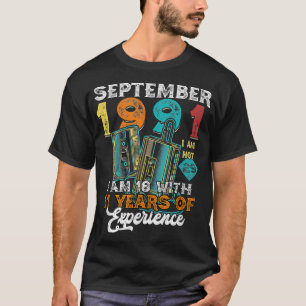 Camiseta SEPTIEMBRE 1991 Cumpleaños De Cassette 18 11 Años 