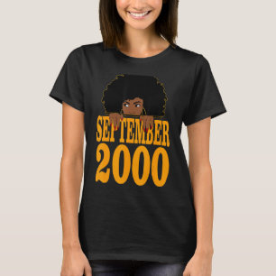 Camiseta Septiembre 2000 22º cumpleaños 22 años de edad Bla