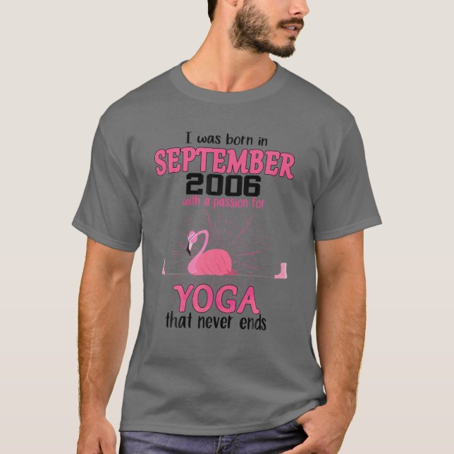 Camiseta Septiembre 2006 Con Una Pasión Por El Yoga Que Nun (Anverso)