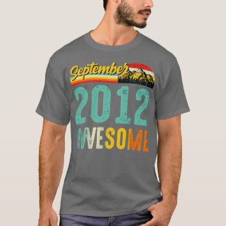 Camiseta Septiembre 2012 Nacimiento Regalo Shirt Vintage Se