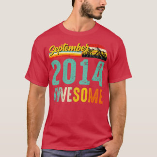 Camiseta Septiembre 2014 Nacimiento Regalo Shirt Vintage Se