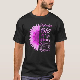 Camiseta Septiembre Chica 1982 41º cumpleaños 41 años