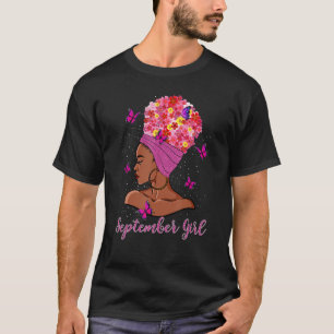 Camiseta Septiembre Chica Virgo Libra Floral Birday Women G