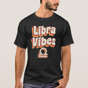 Camiseta Septiembre Cumpleaños Día del Arcoiris Retro Libra