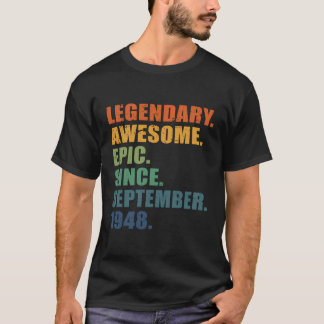 Camiseta Septiembre De 1948 75 Años Aniversario De La Mujer