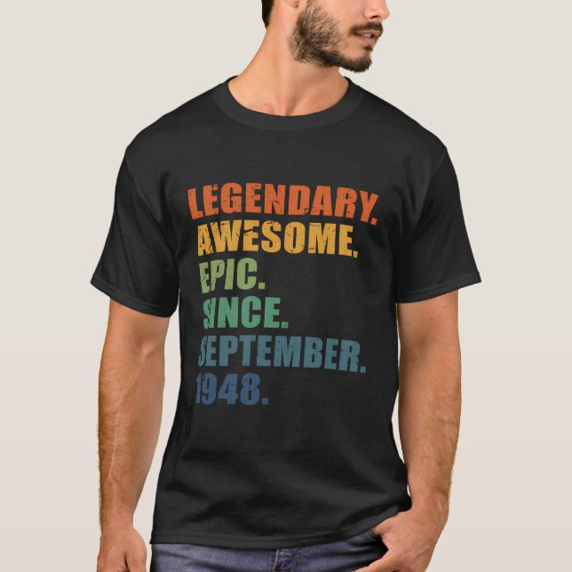 Camiseta Septiembre De 1948 75 Años Aniversario De La Mujer (Anverso)
