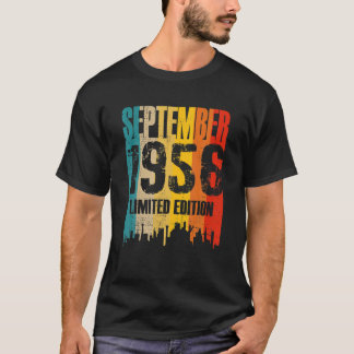 Camiseta Septiembre de 1956 65 años Cumpleaños Limited Edit