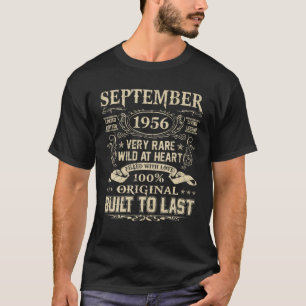 Camiseta Septiembre De 1956 Regalos De Cumpleaños De 65 Año