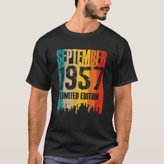 Camiseta Septiembre de 1957 64 años Cumpleaños Limited Edit