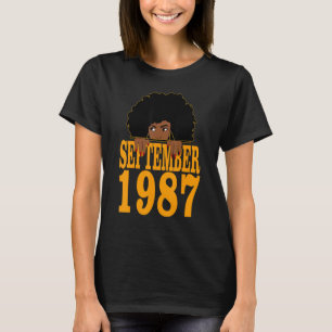 Camiseta Septiembre de 1987 35º cumpleaños 35 años de edad 