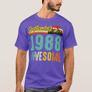 Camiseta Septiembre de 1988 Nacimiento Regalo Shirt Vintage