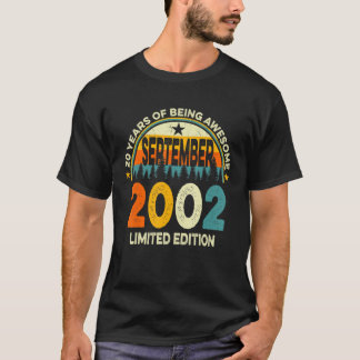 Camiseta Septiembre de 2002 20 años