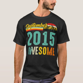 Camiseta Septiembre de 2015 Nacimiento Regalo Shirt Vintage