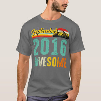 Camiseta Septiembre de 2016 Nacimiento de regalo de camiset