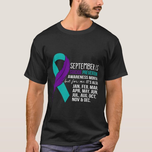 Camiseta Septiembre Es Mes De Concienciación Sobre Prevenci (Anverso)