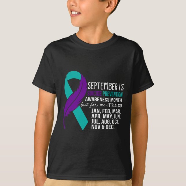 Camiseta Septiembre Es Mes De Concienciación Sobre Prevenci (Anverso)