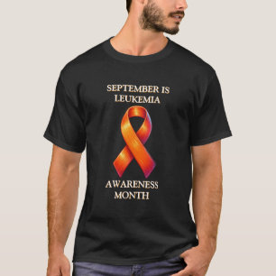Camiseta Septiembre es mes de sensibilización sobre leucemi