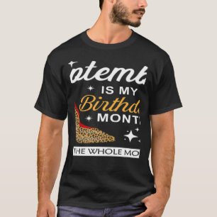 Camiseta Septiembre Femeninas Chicas Cumpleaños Feliz