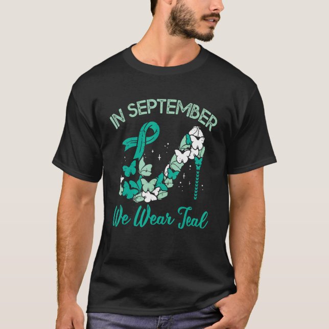 Camiseta Septiembre Usamos Verde azulado (Anverso)