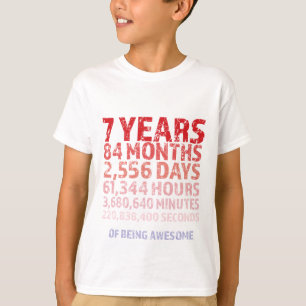 Camiseta Séptimo 84 meses Día de cumpleaños para niños