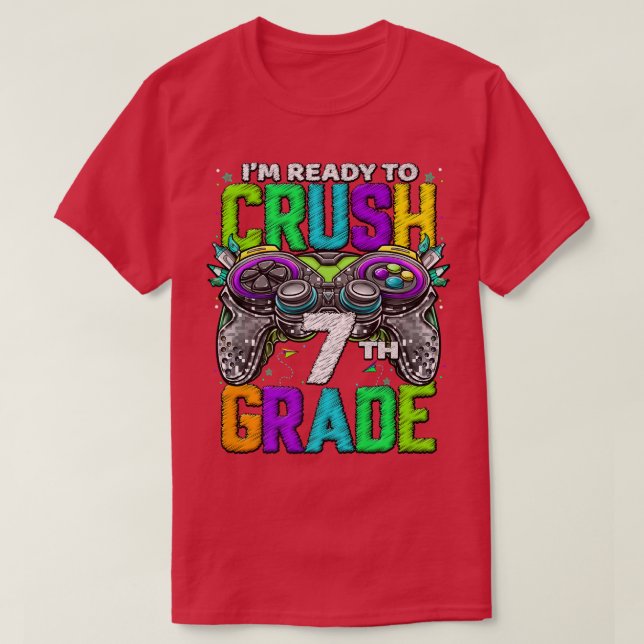 Camiseta Séptimo Grado de Juego Desbloqueado en 7º Grado de (Diseño del anverso)