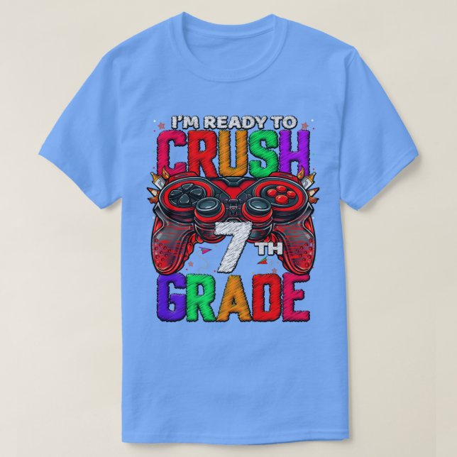 Camiseta Séptimo Grado de Juego Desbloqueado en 7º Grado de (Diseño del anverso)