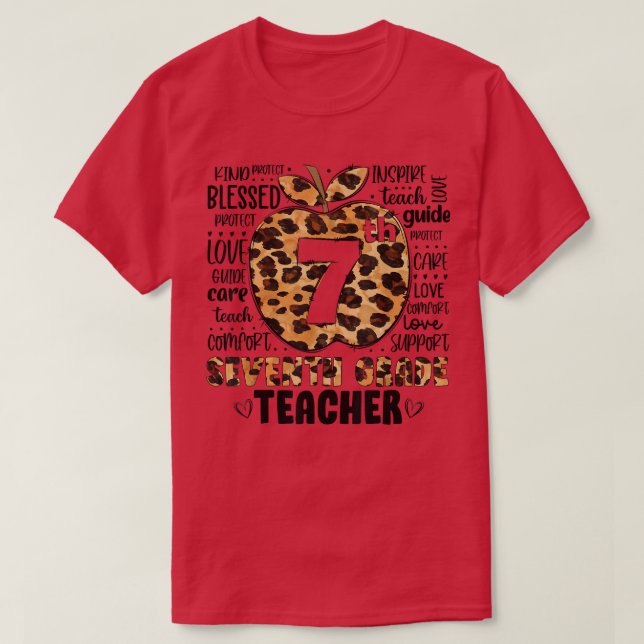 Camiseta Séptimo Grado de Leopardo (Diseño del anverso)