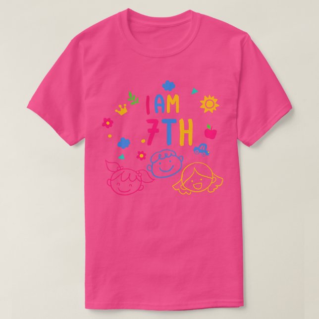 Camiseta Séptimo grado Niños Día de los Aniversarios de la  (Diseño del anverso)