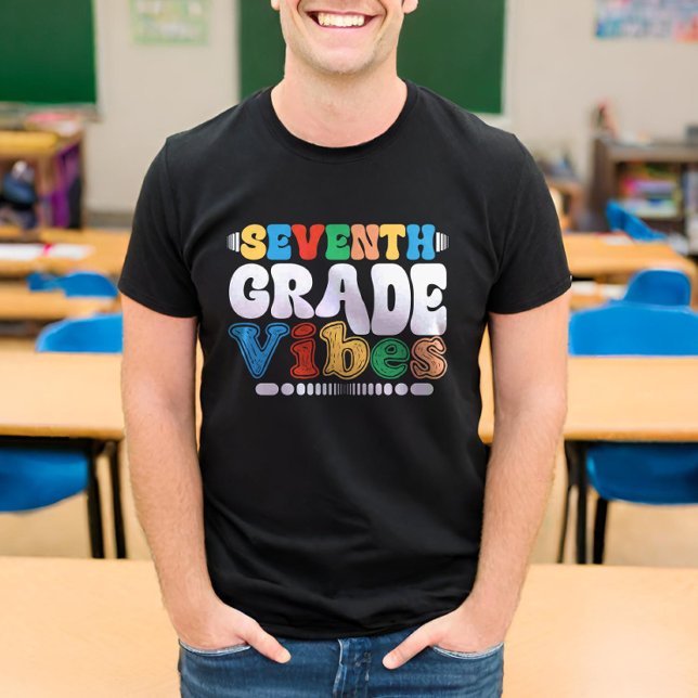 Camiseta Séptimo Grado Vibes Estudiante de Enseñanza de Sép (Subido por el creador)