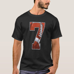 Camiseta Séptimo niño de cumpleaños 7 años de fútbol