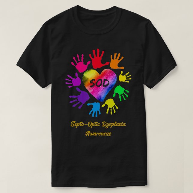 Camiseta Septo Optic Dissplasia Sensibilización obsequio  (Diseño del anverso)