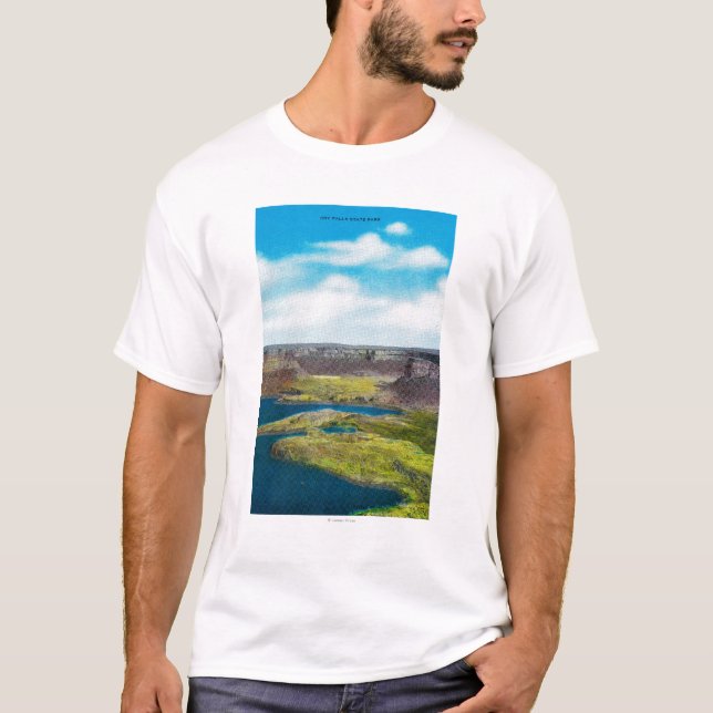 Camiseta Seque el parque de estado de las caídas, presa (Anverso)