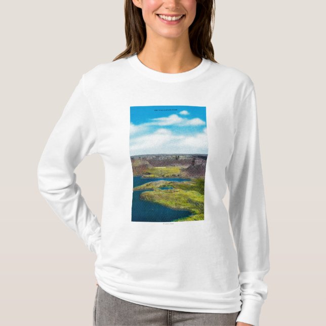 Camiseta Seque el parque de estado de las caídas, presa (Anverso)