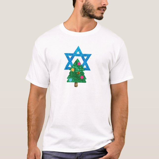 Camiseta sequin christmukkah hanukkah (Anverso)