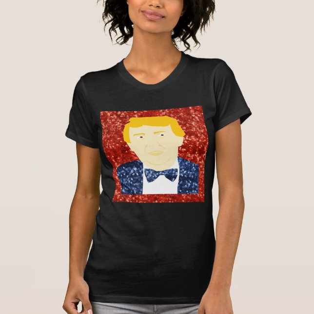 Camiseta sequin donald trump (Anverso)