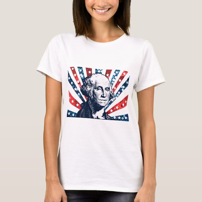 Camiseta sequin george washington (Anverso)
