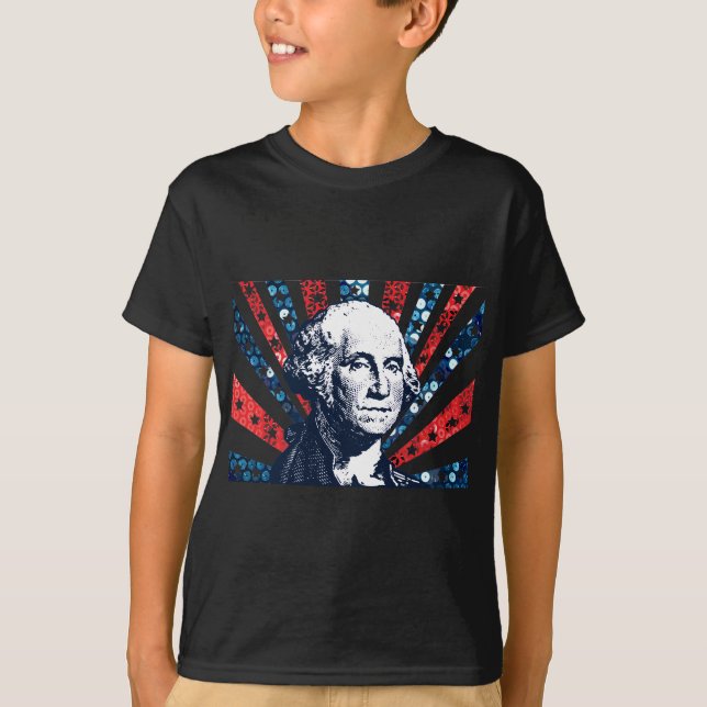 Camiseta sequin george washington (Anverso)
